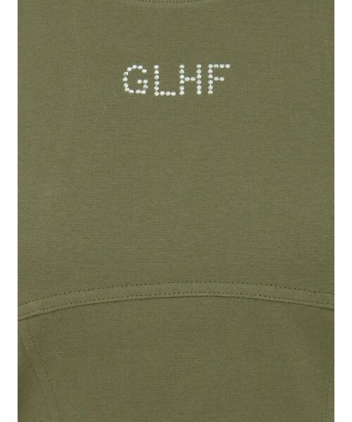 MURUA(ムルーア)の「ガーターヘムトップス(Tシャツ/カットソー・レディース・カーキ/ホワイト/ダークグレー・FREE)」の8枚目の写真