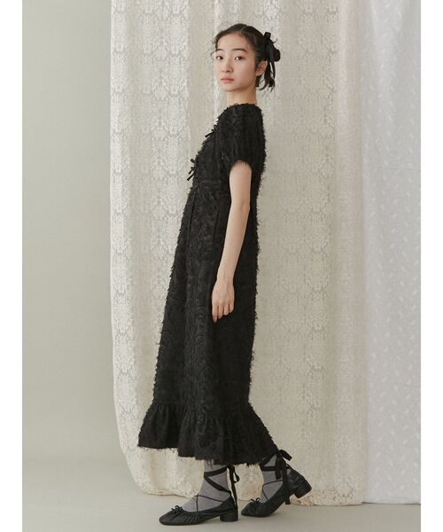 merry jenny(メリージェニー)の「クロスリボンバレエシューズ(バレエシューズ・レディース・ブラック/ベージュ・MEDIUM/LARGE)」の16枚目の写真