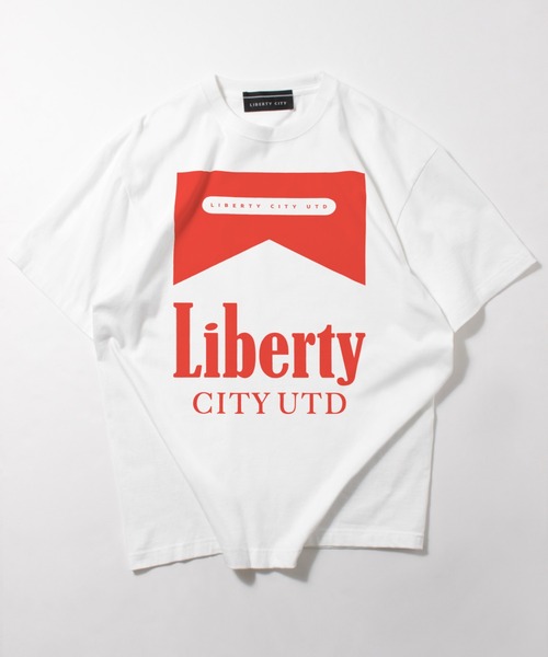 LIBERTY CITY（リバティシティ）の「【LIBERTY CITY/リバティーシティ】 [THE CIGARETTES] Tシャツ（Tシャツ/カットソー・メンズ・ブラック×ホワイト/ホワイト×ブラック/ホワイト×レッド・3/4/2）」の7枚目の写真