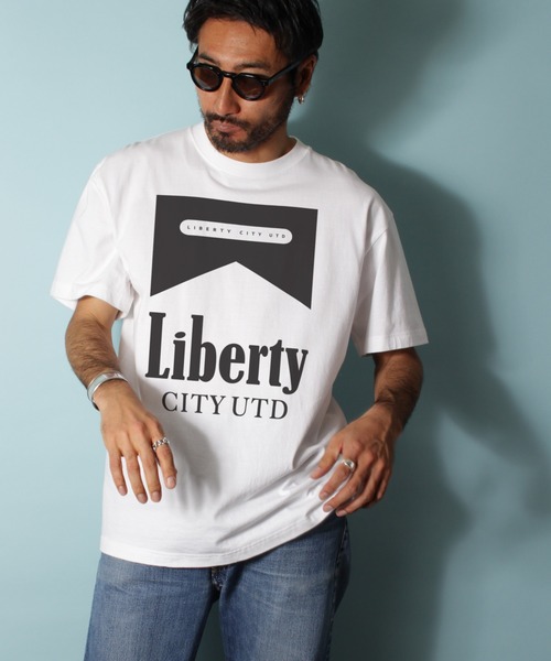 LIBERTY CITY（リバティシティ）の「【LIBERTY CITY/リバティーシティ】 [THE CIGARETTES] Tシャツ（Tシャツ/カットソー・メンズ・ブラック×ホワイト/ホワイト×ブラック/ホワイト×レッド・3/4/2）」の16枚目の写真