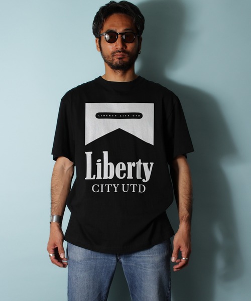 LIBERTY CITY（リバティシティ）の「【LIBERTY CITY/リバティーシティ】 [THE CIGARETTES] Tシャツ（Tシャツ/カットソー・メンズ・ブラック×ホワイト/ホワイト×ブラック/ホワイト×レッド・3/4/2）」の6枚目の写真