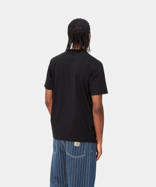 Carhartt WIP(カーハートダブリューアイピー)の「Carhartt WIP S/S BOTTLE CAPT-SHIR(カーハートワークインプログレス S/S ボトル キャップ Tシャツ)(Tシャツ/カットソー・メンズ・ブラック/グリーン系・SMALL/MEDIUM/LARGE/X-LARGE)」の5枚目の写真
