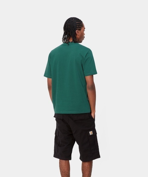 Carhartt WIP(カーハートダブリューアイピー)の「Carhartt WIP S/S BOTTLE CAPT-SHIR(カーハートワークインプログレス S/S ボトル キャップ Tシャツ)(Tシャツ/カットソー・メンズ・ブラック/グリーン系・SMALL/MEDIUM/LARGE/X-LARGE)」の9枚目の写真