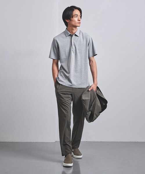 UNITED ARROWS（ユナイテッドアローズ）の「ハニカム ショートスリーブ ポロシャツ COMFORT EASY-MODEL-抗菌防臭-（ポロシャツ・メンズ・ホワイト/ライトグレー/オリーブ/ネイビー・M/XL/L/S）」の8枚目の写真