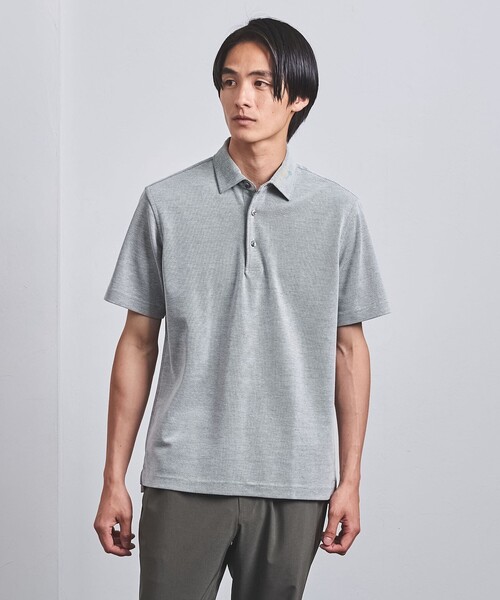UNITED ARROWS（ユナイテッドアローズ）の「ハニカム ショートスリーブ ポロシャツ COMFORT EASY-MODEL-抗菌防臭-（ポロシャツ・メンズ・ホワイト/ライトグレー/オリーブ/ネイビー・M/XL/L/S）」の9枚目の写真