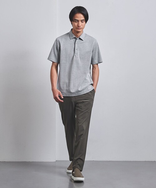 UNITED ARROWS（ユナイテッドアローズ）の「ハニカム ショートスリーブ ポロシャツ COMFORT EASY-MODEL-抗菌防臭-（ポロシャツ・メンズ・ホワイト/ライトグレー/オリーブ/ネイビー・M/XL/L/S）」の10枚目の写真