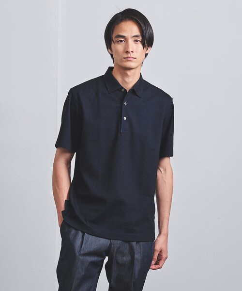 UNITED ARROWS（ユナイテッドアローズ）の「ハニカム ショートスリーブ ポロシャツ COMFORT EASY-MODEL-抗菌防臭-（ポロシャツ・メンズ・ホワイト/ライトグレー/オリーブ/ネイビー・M/XL/L/S）」の11枚目の写真