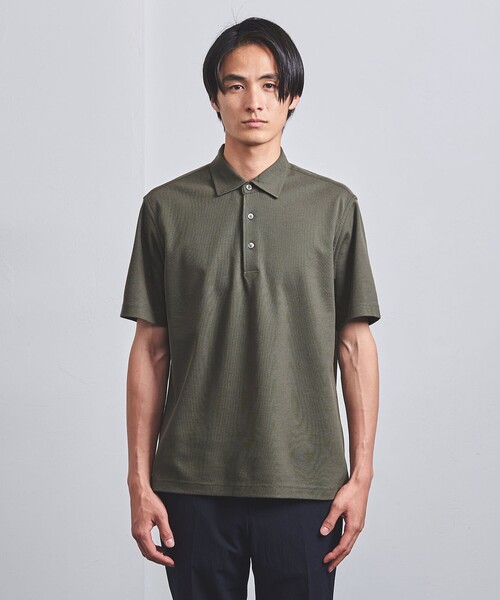 UNITED ARROWS（ユナイテッドアローズ）の「ハニカム ショートスリーブ ポロシャツ COMFORT EASY-MODEL-抗菌防臭-（ポロシャツ・メンズ・ホワイト/ライトグレー/オリーブ/ネイビー・M/XL/L/S）」の13枚目の写真
