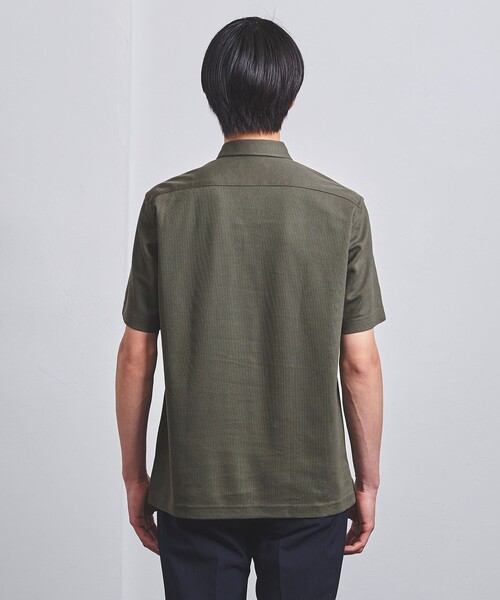 UNITED ARROWS（ユナイテッドアローズ）の「ハニカム ショートスリーブ ポロシャツ COMFORT EASY-MODEL-抗菌防臭-（ポロシャツ・メンズ・ホワイト/ライトグレー/オリーブ/ネイビー・M/XL/L/S）」の15枚目の写真