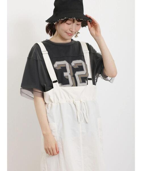 Samansa Mos2（サマンサ モスモス）の「◎サスペンダー付スカート（スカート・レディース・オフホワイト/カーキ/ブラック・F）」の18枚目の写真