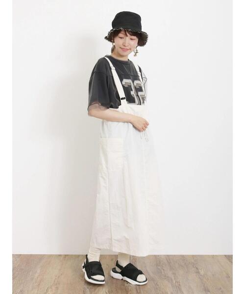 Samansa Mos2（サマンサ モスモス）の「◎サスペンダー付スカート（スカート・レディース・オフホワイト/カーキ/ブラック・F）」の20枚目の写真