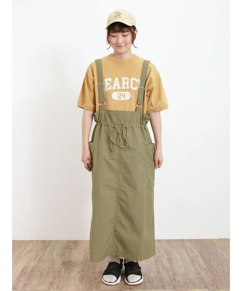 Samansa Mos2（サマンサ モスモス）の「◎サスペンダー付スカート（スカート・レディース・オフホワイト/カーキ/ブラック・F）」の15枚目の写真