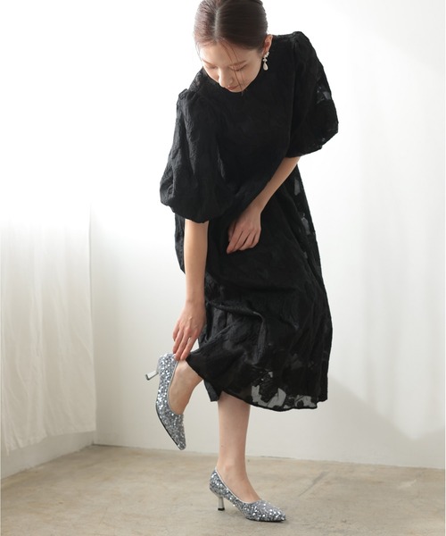 PREFERIR（プレフェリール）の「スパンコール ローヒールパンプス 結婚式 パーティー オケージョン 安心設計仕様 (低反発クッション＆靴底滑り止め）（パンプス・レディース・ブラック/シルバー・23.5㎝/24㎝/24.5㎝/23㎝）」の16枚目の写真