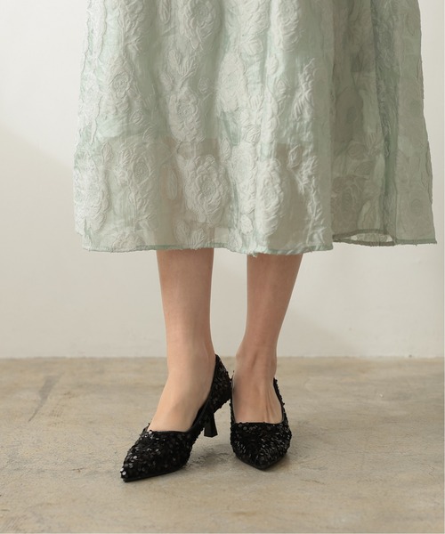 PREFERIR（プレフェリール）の「スパンコール ローヒールパンプス 結婚式 パーティー オケージョン 安心設計仕様 (低反発クッション＆靴底滑り止め）（パンプス・レディース・ブラック/シルバー・23.5㎝/24㎝/24.5㎝/23㎝）」の21枚目の写真