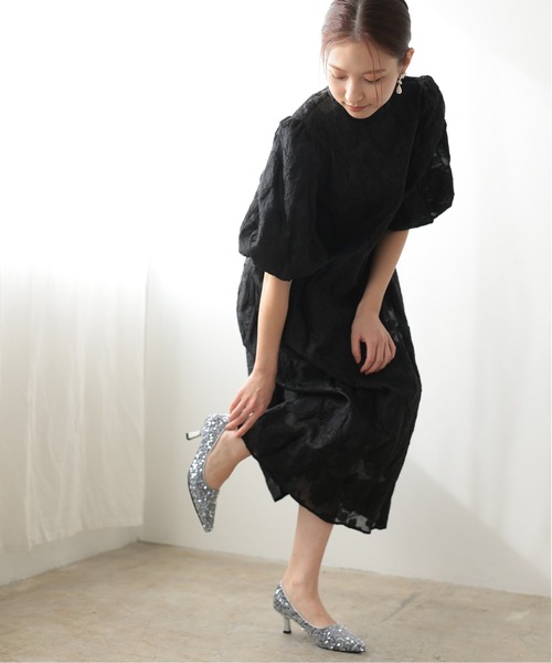 PREFERIR（プレフェリール）の「スパンコール ローヒールパンプス 結婚式 パーティー オケージョン 安心設計仕様 (低反発クッション＆靴底滑り止め）（パンプス・レディース・ブラック/シルバー・23.5㎝/24㎝/24.5㎝/23㎝）」の17枚目の写真