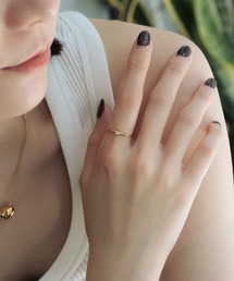 bonu.（ボヌ）の「【サージカルステンレス】1粒ジルコニアリング（リング）」