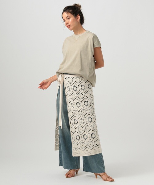 BAYFLOW（ベイフロー）の「クロシェレーススカート（スカート・レディース・ブラック/ホワイト・FREE）」の17枚目の写真