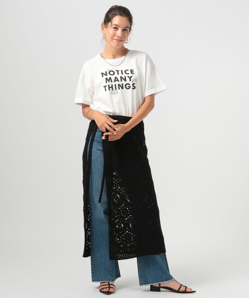 BAYFLOW（ベイフロー）の「クロシェレーススカート（スカート・レディース・ブラック/ホワイト・FREE）」の11枚目の写真