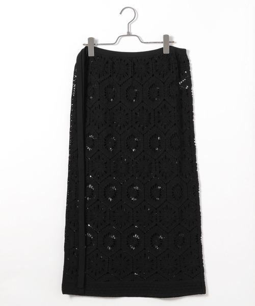 BAYFLOW（ベイフロー）の「クロシェレーススカート（スカート・レディース・ブラック/ホワイト・FREE）」の7枚目の写真