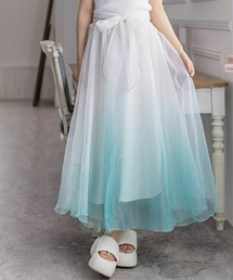 clear | グラデーションリボン付きフレアスカート≪2024SS新作≫(スカート)