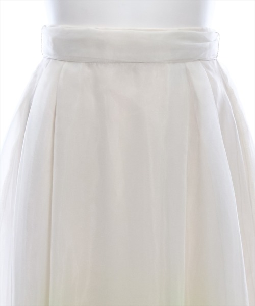 clear（クリア）の「グラデーションリボン付きフレアスカート［ふんわり 大人 フェミニン］≪再入荷≫（スカート・レディース・イエロー/グリーン・F）」の8枚目の写真