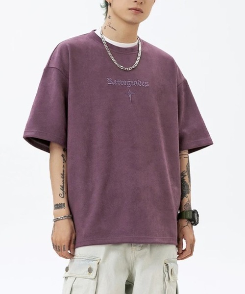 sevens(セブンズ)の「【sevens】ストリート刺繍オーバーTシャツ(Tシャツ/カットソー・レディース・ブラック/オフホワイト/パープル・FREE)」の3枚目の写真