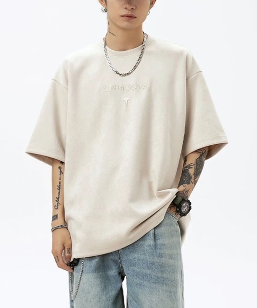 sevens(セブンズ)の「【sevens】ストリート刺繍オーバーTシャツ(Tシャツ/カットソー・レディース・ブラック/オフホワイト/パープル・FREE)」の1枚目の写真