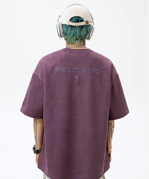 sevens(セブンズ)の「【sevens】ストリート刺繍オーバーTシャツ(Tシャツ/カットソー・レディース・ブラック/オフホワイト/パープル・FREE)」の5枚目の写真