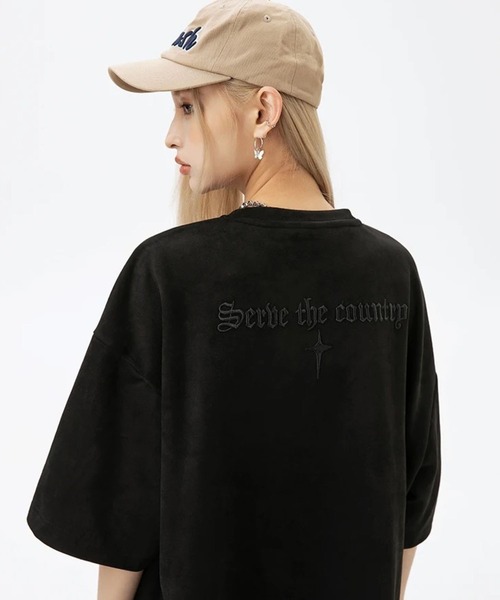 sevens(セブンズ)の「【sevens】ストリート刺繍オーバーTシャツ(Tシャツ/カットソー・レディース・ブラック/オフホワイト/パープル・FREE)」の9枚目の写真