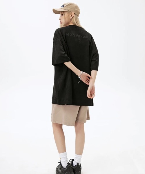sevens(セブンズ)の「【sevens】ストリート刺繍オーバーTシャツ(Tシャツ/カットソー・レディース・ブラック/オフホワイト/パープル・FREE)」の13枚目の写真