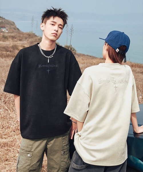 sevens(セブンズ)の「【sevens】ストリート刺繍オーバーTシャツ(Tシャツ/カットソー・レディース・ブラック/オフホワイト/パープル・FREE)」の18枚目の写真