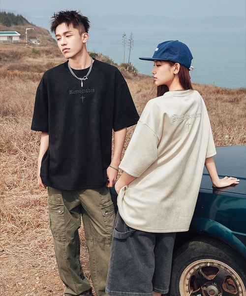 sevens(セブンズ)の「【sevens】ストリート刺繍オーバーTシャツ(Tシャツ/カットソー・レディース・ブラック/オフホワイト/パープル・FREE)」の20枚目の写真