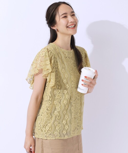 merci/トップス/--/リネン/BRW フレンチリネンシャツブラウス / any FAM | ファッション通販