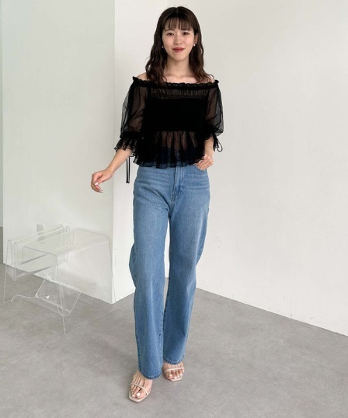 archives（アルシーヴ）の「パフスリオフショルチュールＴＯＰＳ（Tシャツ/カットソー・レディース・グレー/モカ/ブラック/アイボリー・MEDIUM）」の15枚目の写真