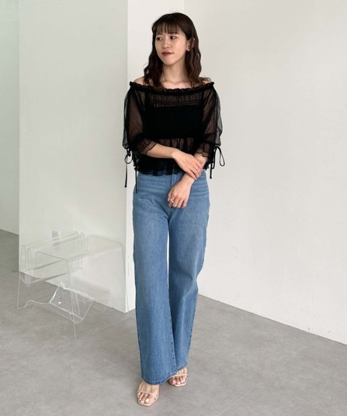 archives（アルシーヴ）の「パフスリオフショルチュールＴＯＰＳ（Tシャツ/カットソー・レディース・グレー/モカ/ブラック/アイボリー・MEDIUM）」の16枚目の写真