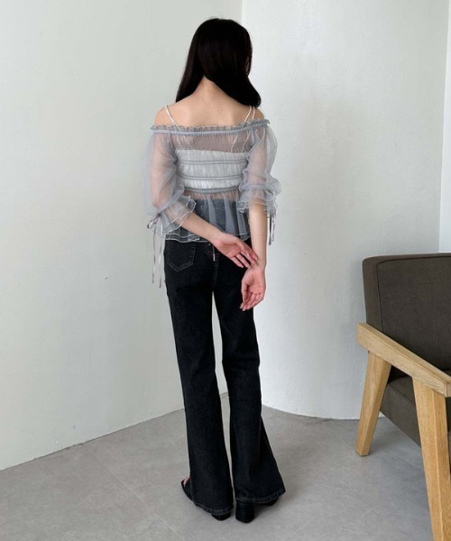 archives（アルシーヴ）の「パフスリオフショルチュールＴＯＰＳ（Tシャツ/カットソー・レディース・グレー/モカ/ブラック/アイボリー・MEDIUM）」の22枚目の写真