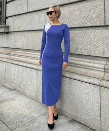 JENNE（ジェンヌ）の「ロングスリーブ フレアニットワンピース