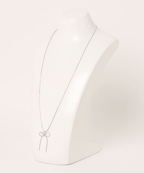flower(フラワー)の「リボンチャームネックレス(ネックレス・レディース・ゴールド/シルバー・FREE)」の12枚目の写真