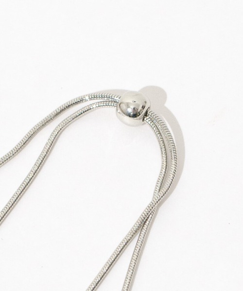 flower(フラワー)の「リボンチャームネックレス(ネックレス・レディース・ゴールド/シルバー・FREE)」の5枚目の写真