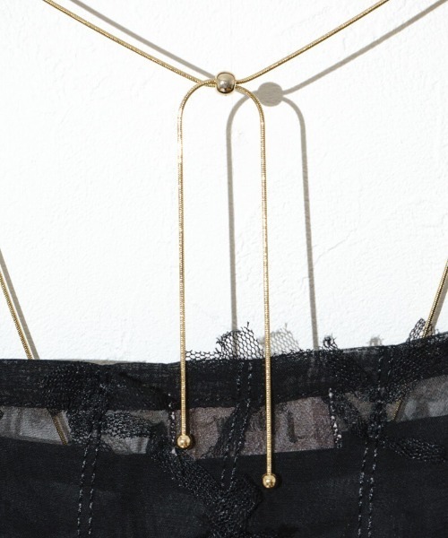 flower(フラワー)の「リボンチャームネックレス(ネックレス・レディース・ゴールド/シルバー・FREE)」の3枚目の写真