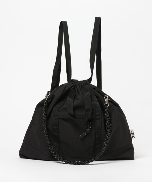 Anui（アニュイ）の「【UNISEX/CONTROL FREAK】ナイロン3WAYスクエアトートBAG（トートバッグ・レディース・ブラック・FREE）」の9枚目の写真