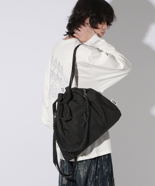 Anui（アニュイ）の「【UNISEX/CONTROL FREAK】ナイロン3WAYスクエアトートBAG（トートバッグ・レディース・ブラック・FREE）」の20枚目の写真