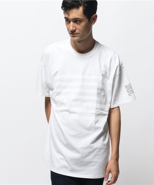 Tシャツ・カットソー LOGO PATCH STRIPES T-SHIRT GD Tシャツ ”STARS AND STRIPES”（Tシャツ/カットソー）｜Re