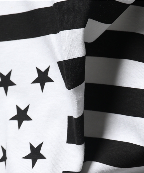 MYE-DO'(マイ・ドゥ)の「GD Tシャツ ”STARS AND STRIPES”(Tシャツ/カットソー・メンズ・ブラック×ブラック/ホワイト×ブラック/ブラック×ホワイト/ネイビー/グレー/ホワイト×ホワイト/イエロー・LARGE/X-LARGE/SMALL/MEDIUM)」の16枚目の写真