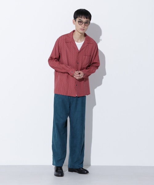 Apo(s)ture（アポスチャー）の「LUCAS-001/フェイクスウェードワイドパンツ（その他パンツ・メンズ・グレー/ブラック/グリーン/ベージュ・XS/S/M/L/XL）」の21枚目の写真