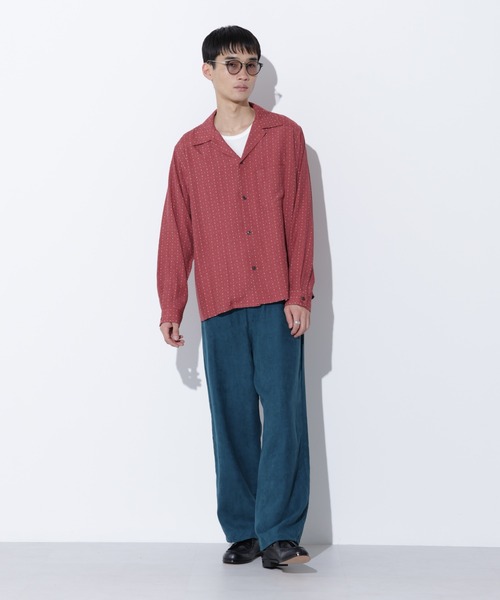 Apo(s)ture（アポスチャー）の「LUCAS-001/フェイクスウェードワイドパンツ（その他パンツ・メンズ・グレー/ブラック/グリーン/ベージュ・XS/S/M/L/XL）」の22枚目の写真