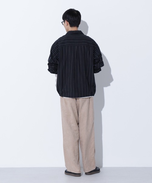 Apo(s)ture（アポスチャー）の「LUCAS-001/フェイクスウェードワイドパンツ（その他パンツ・メンズ・グレー/ブラック/グリーン/ベージュ・XS/S/M/L/XL）」の10枚目の写真