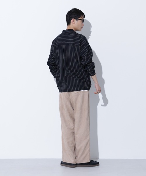Apo(s)ture（アポスチャー）の「LUCAS-001/フェイクスウェードワイドパンツ（その他パンツ・メンズ・グレー/ブラック/グリーン/ベージュ・XS/S/M/L/XL）」の11枚目の写真