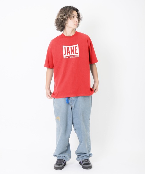 JANE & THE HEARTBREAKERS（ジェーンアンドザハートブレイカーズ）の「S/S PRINTED T-SHIRT "JANE SAYS #1"（Tシャツ/カットソー・メンズ・レッド・XS/M/L/XL）」の3枚目の写真