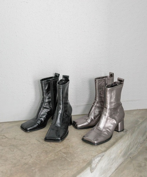 PAGEBOY(ページボーイ)の「ストレッチヒールブーツ(ブーツ・レディース・ブロンズ/ブラック・MEDIUM/LARGE)」の3枚目の写真